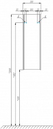 Акватон Шкаф подвесной Сакура 33 L ольха наварра/белый – фотография-5